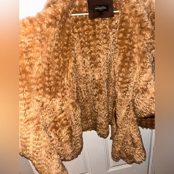 Fabulous Furs Chocolate and Caramel Teddy fur coat - Picture 4 of 5